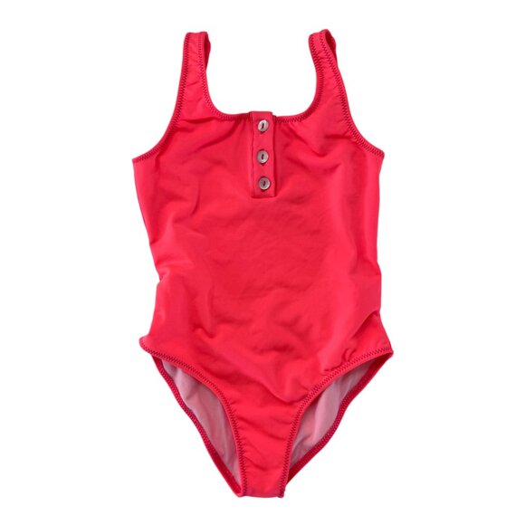 PACIFIC RAINBOW - SWIMMING SUIT 1 PIECE - NEON CORAL - NEW NO TAG - Picture 2 of 4